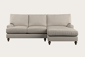 Marri Large Right Hand Chaise Sofa - Brera Linen Natural-MAKE TO ORDER-Nkuku