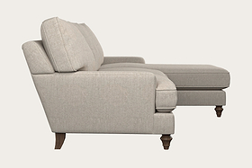 Marri Large Right Hand Chaise Sofa - Brera Linen Natural-MAKE TO ORDER-Nkuku