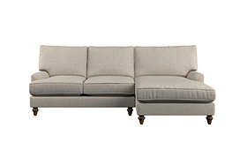 Marri Large Right Hand Chaise Sofa - Brera Linen Natural