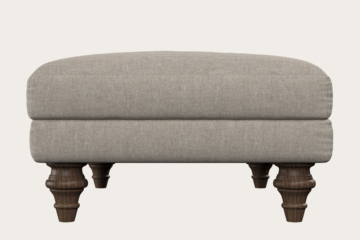 Marri Medium Footstool - Brera Linen Natural