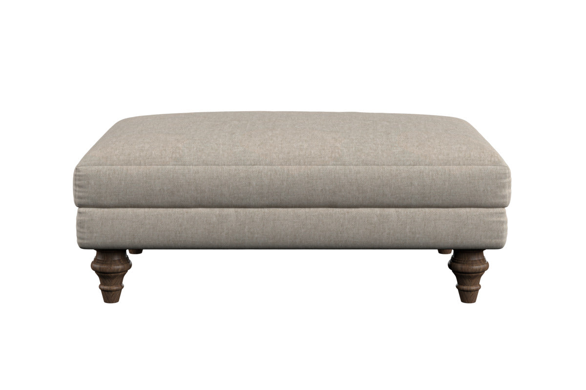 Marri Medium Footstool - Brera Linen Natural