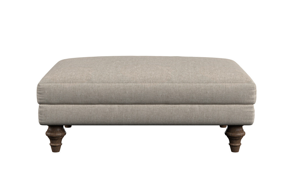 Marri Medium Footstool - Brera Linen Natural