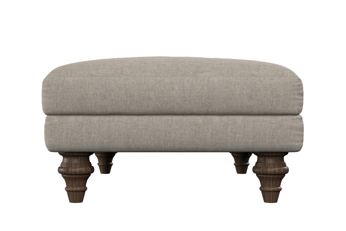 Marri Medium Footstool - Brera Linen Natural