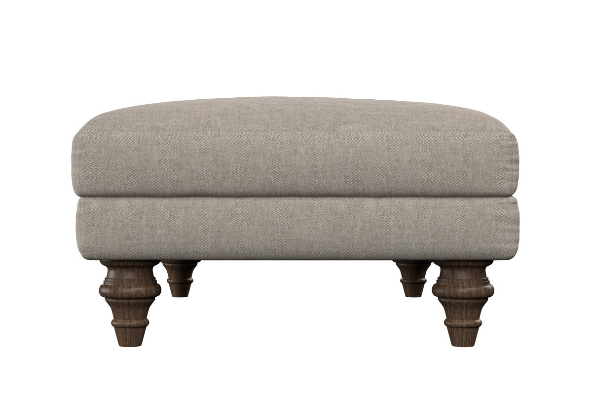 Marri Medium Footstool - Brera Linen Natural