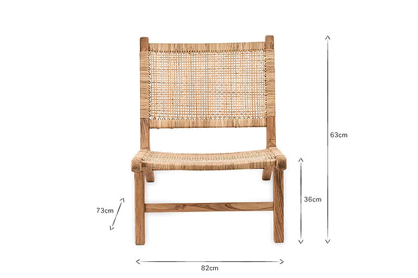 Madrisana Acacia & Rattan Woven Chair