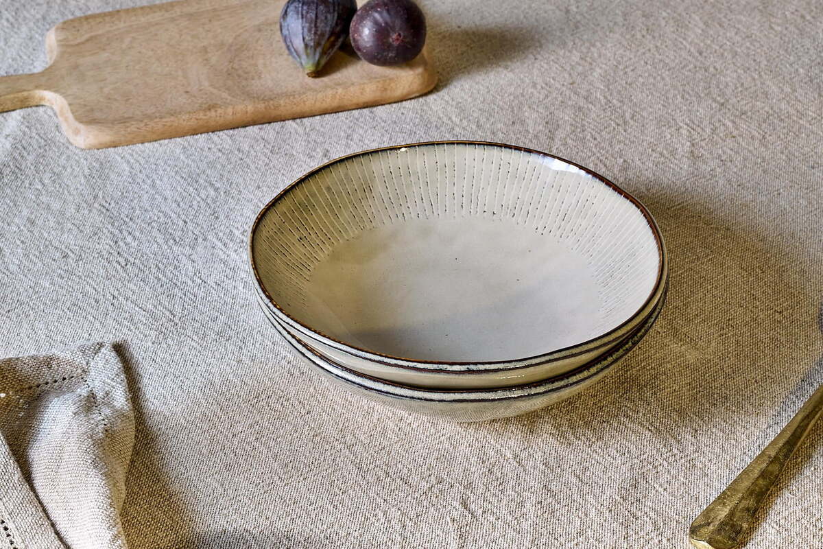 Malia Bowl - Cream-TABLEWARE-Nkuku
