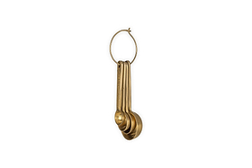 Mane Measuring Spoons - Brushed Gold