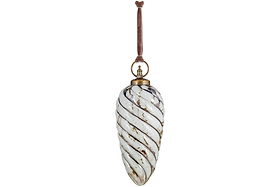 Maran Giant Bauble - Gold & Cream-CHRISTMAS DECORATIONS-Nkuku