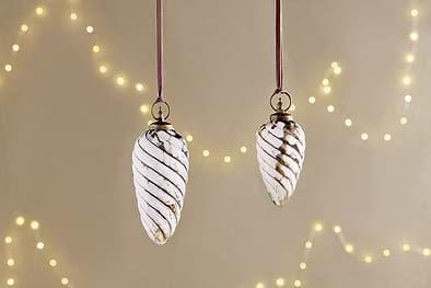 Maran Giant Bauble - Gold & Cream-CHRISTMAS DECORATIONS-Nkuku