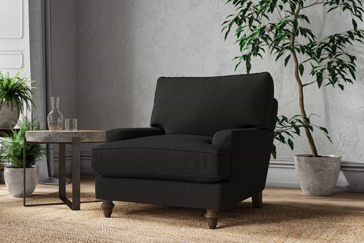 Marri Armchair - Brera Linen Charcoal