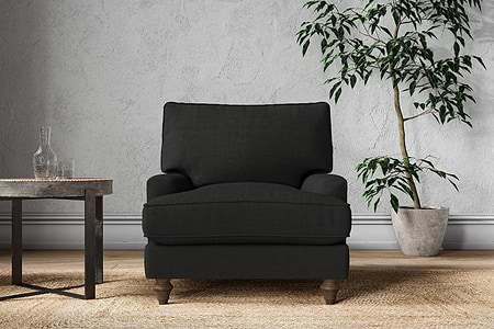 Marri Armchair - Brera Linen Charcoal