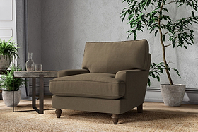 Marri Armchair - Brera Linen Chestnut