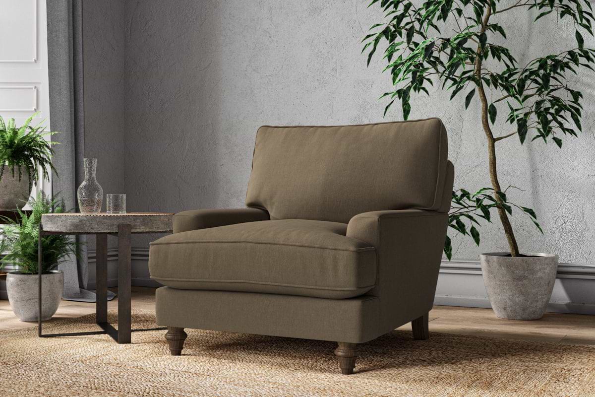 Marri Armchair - Brera Linen Chestnut
