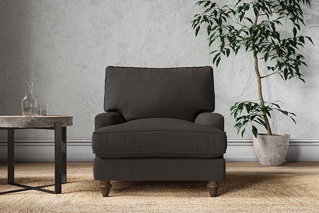 Marri Armchair - Brera Linen Espresso