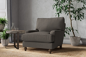 Marri Armchair - Brera Linen Granite-nkuku