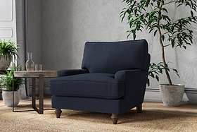 Marri Armchair - Brera Linen Indigo
