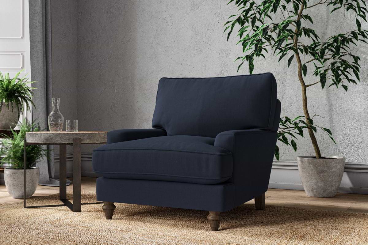 Marri Armchair - Brera Linen Indigo