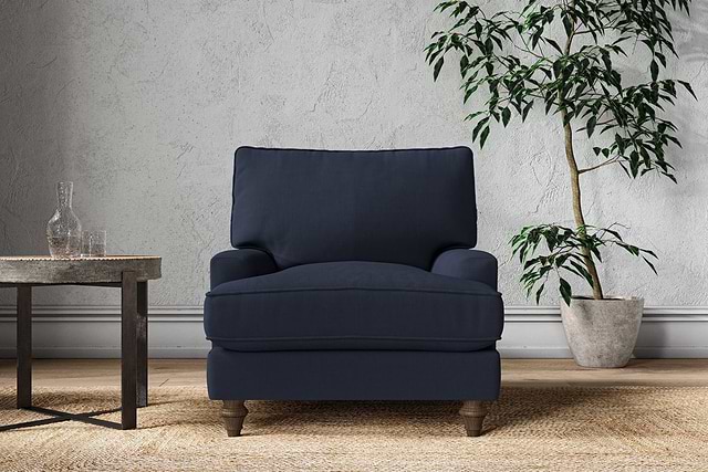 Marri Armchair - Brera Linen Indigo