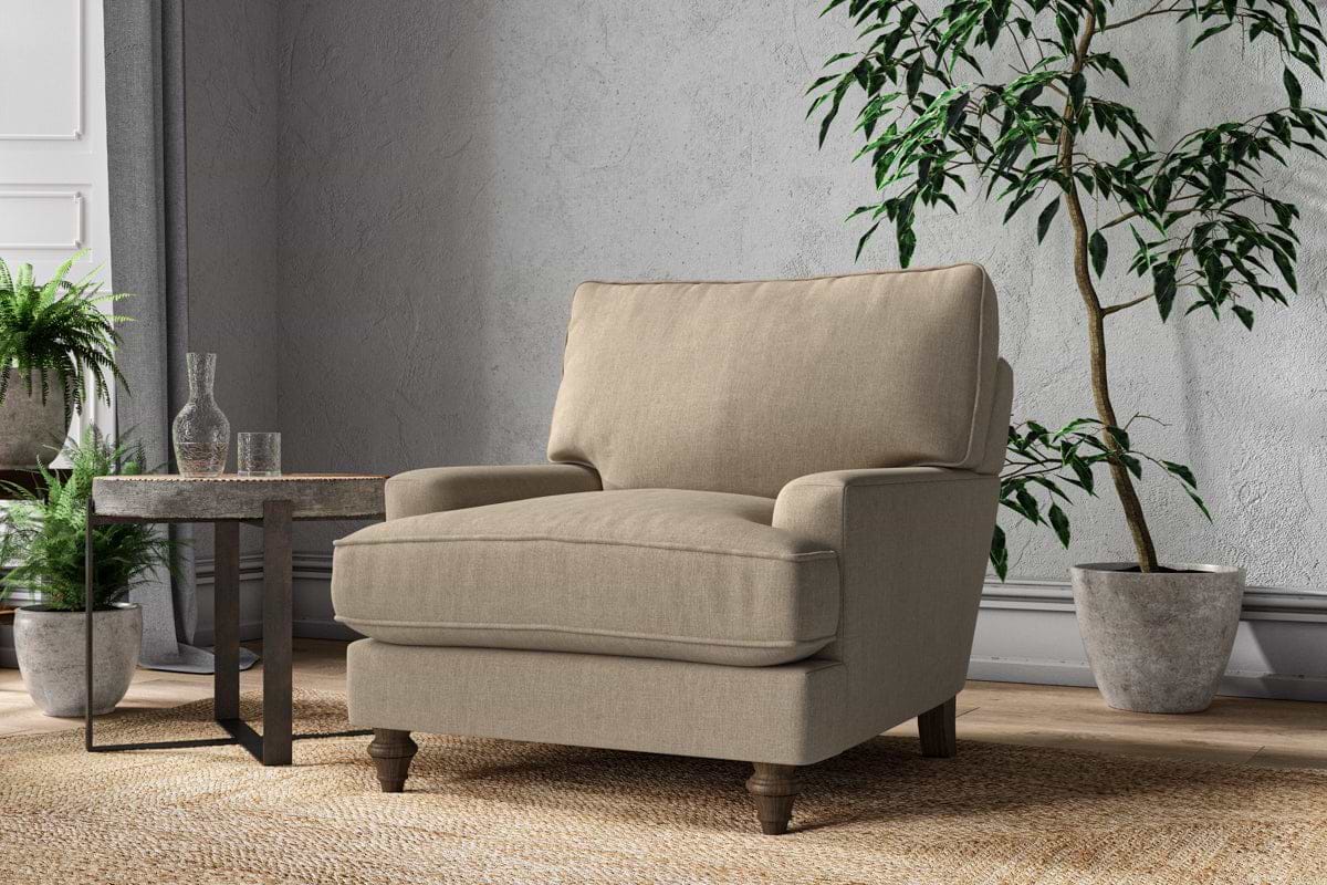 Marri Armchair - Brera Linen Pebble