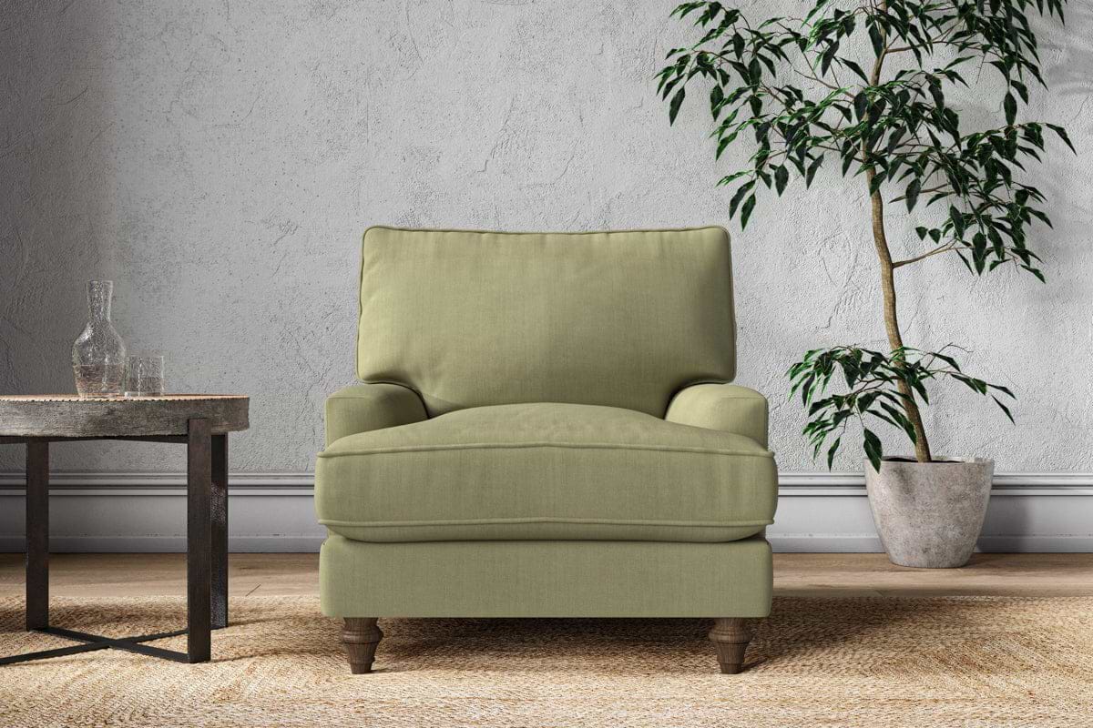 Marri Armchair - Brera Linen Sage-MAKE TO ORDER-Nkuku