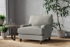 Marri Armchair - Brera Linen Smoke