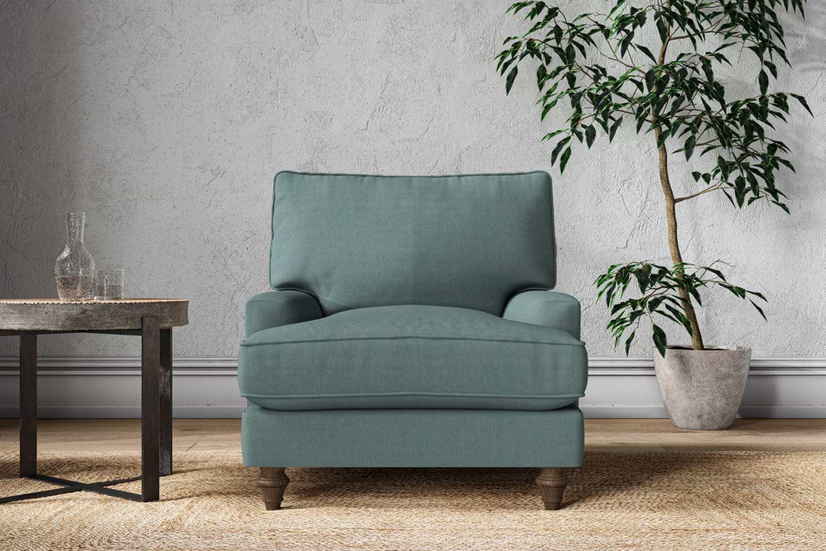 Marri Armchair - Recycled Cotton Airforce-MAKE TO ORDER-Nkuku