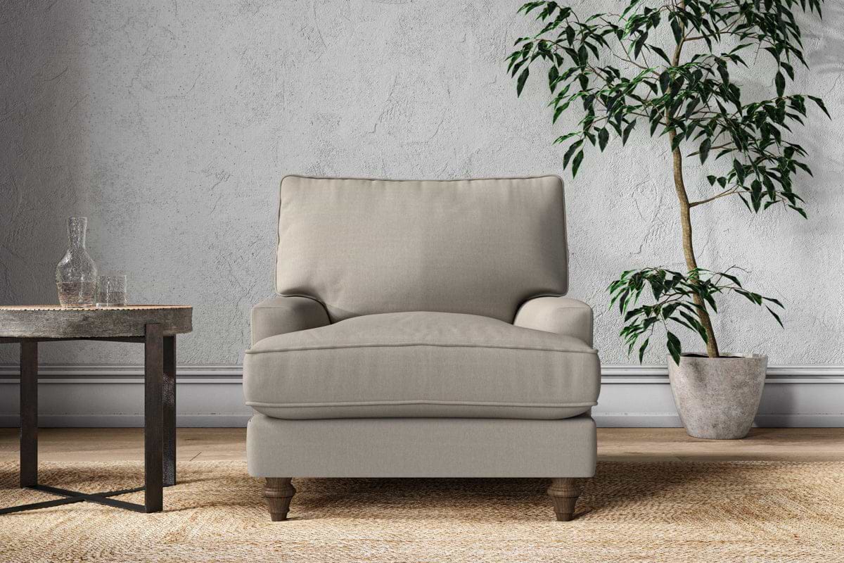 Marri Armchair - Recycled Cotton Flax-MAKE TO ORDER-Nkuku