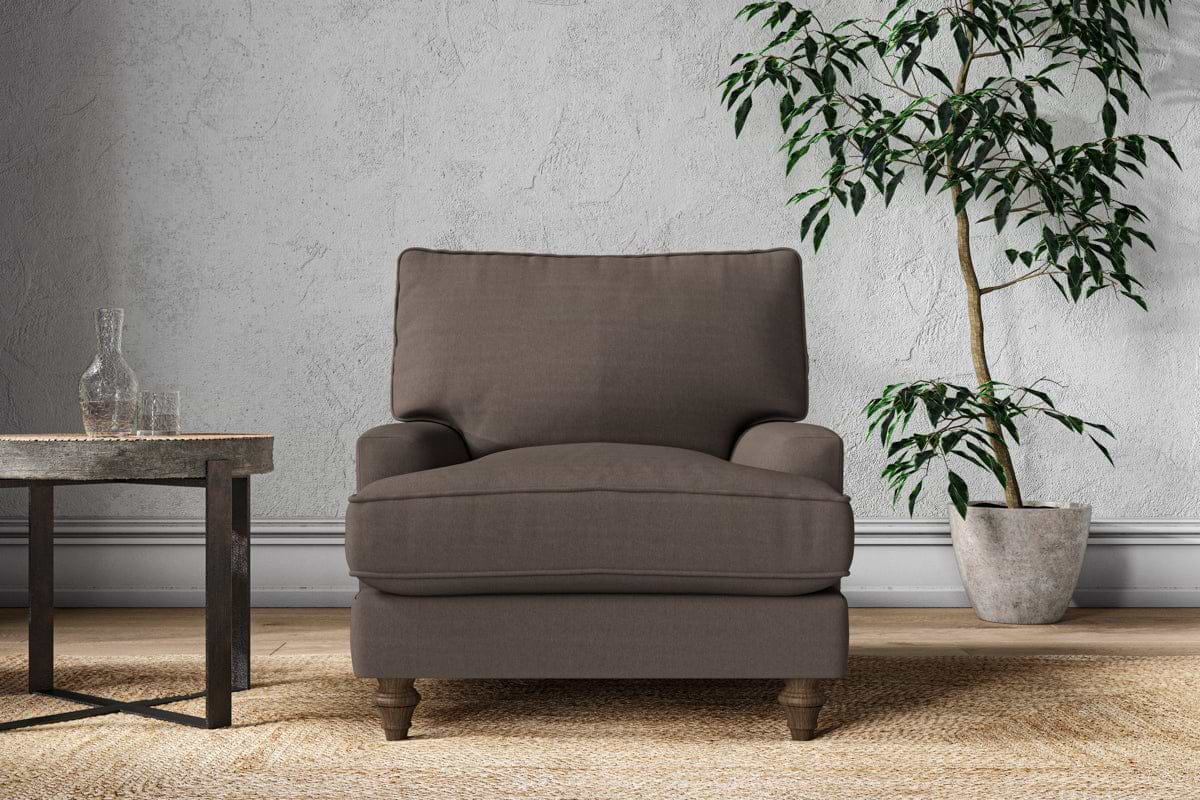 Marri Armchair - Recycled Cotton Mocha-MAKE TO ORDER-Nkuku