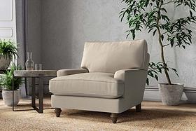 Marri Armchair - Recycled Cotton Stone-MAKE TO ORDER-Nkuku