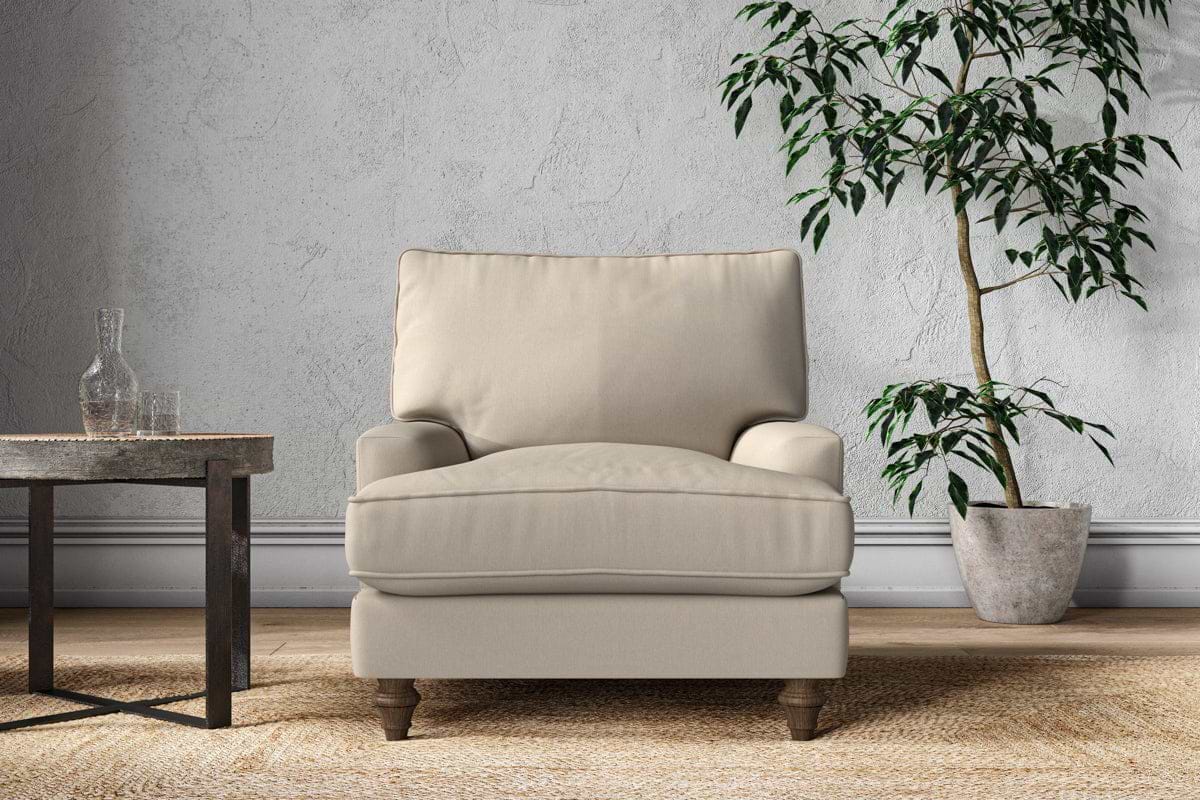Marri Armchair - Recycled Cotton Stone-MAKE TO ORDER-Nkuku