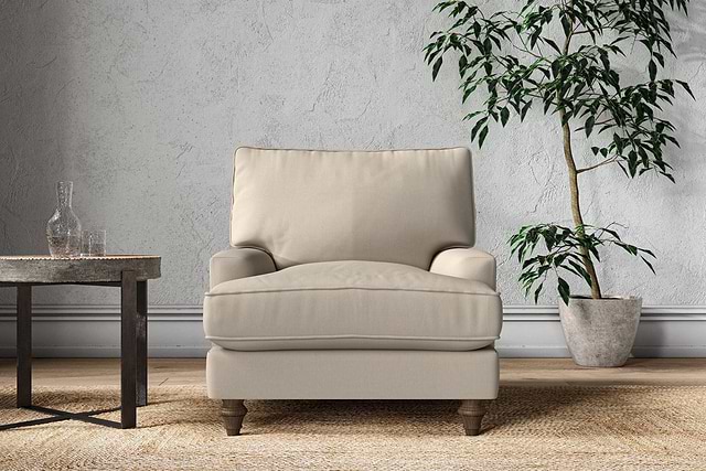 Marri Armchair - Recycled Cotton Stone-nkuku
