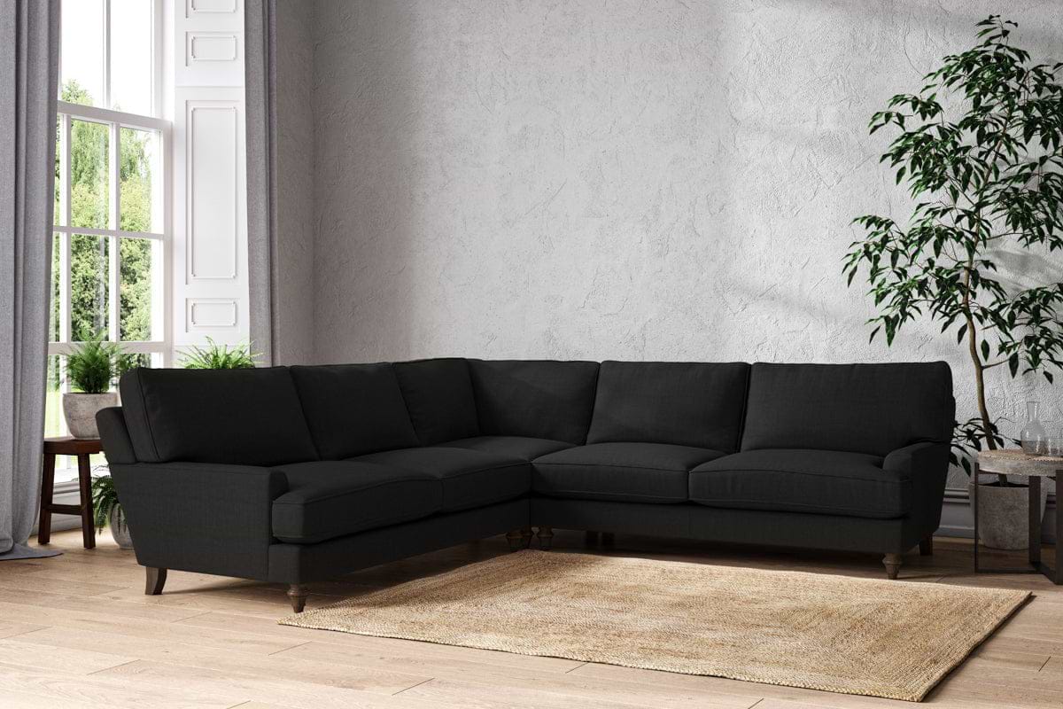 Marri Grand Corner Sofa - Brera Linen Charcoal