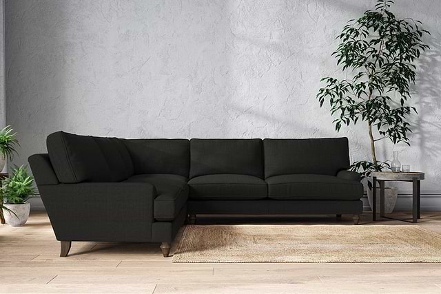 Marri Grand Corner Sofa - Brera Linen Charcoal