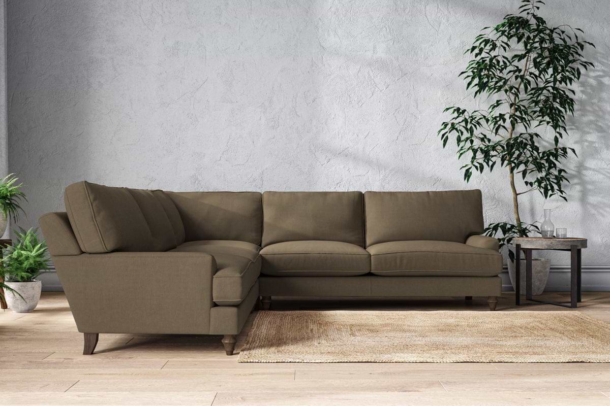Marri Grand Corner Sofa - Brera Linen Chestnut-MAKE TO ORDER-Nkuku