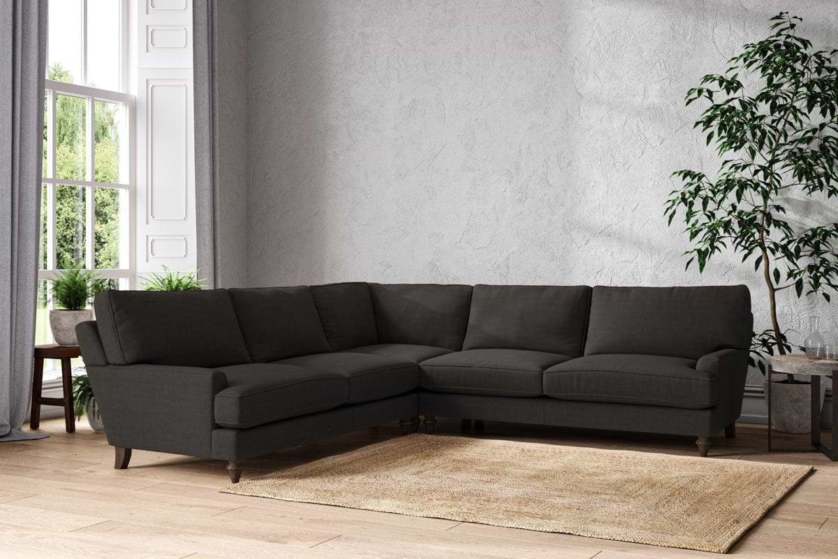 Marri Grand Corner Sofa - Brera Linen Espresso
