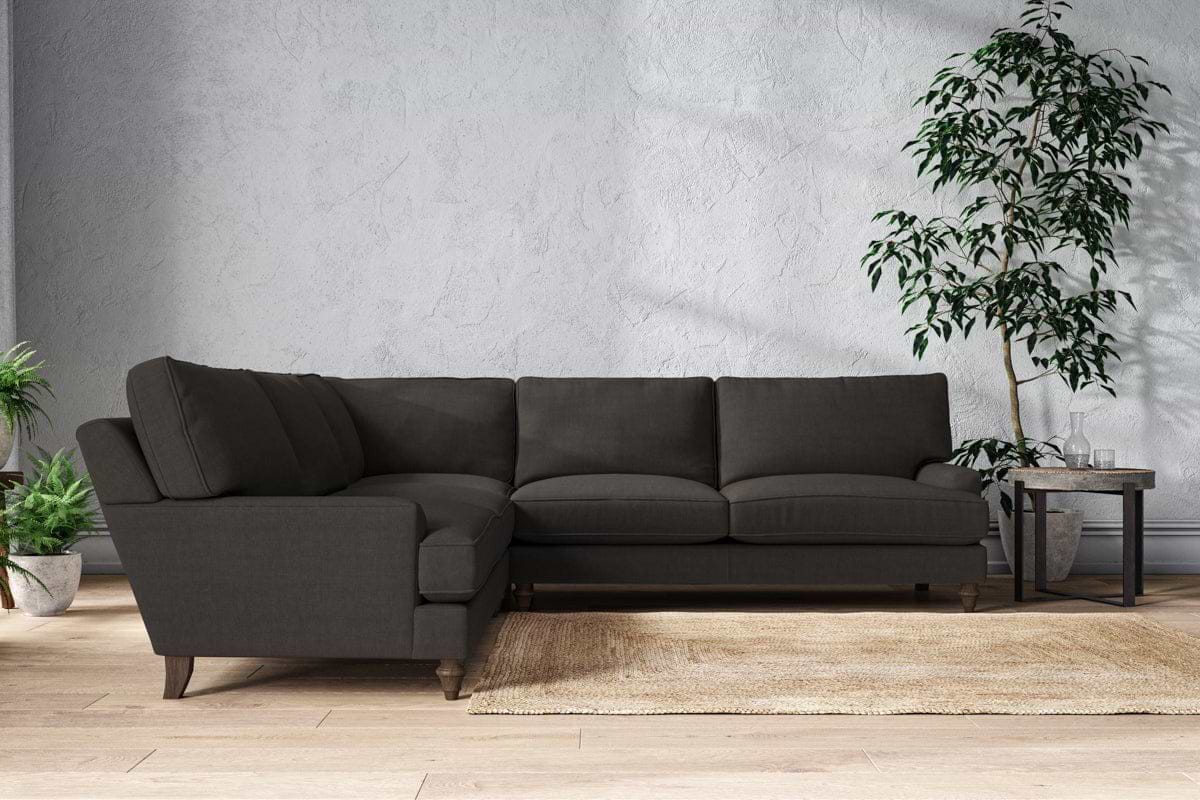 Marri Grand Corner Sofa - Brera Linen Espresso-MAKE TO ORDER-Nkuku