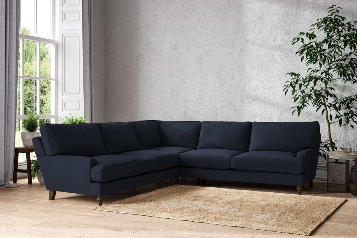 Marri Grand Corner Sofa - Brera Linen Indigo