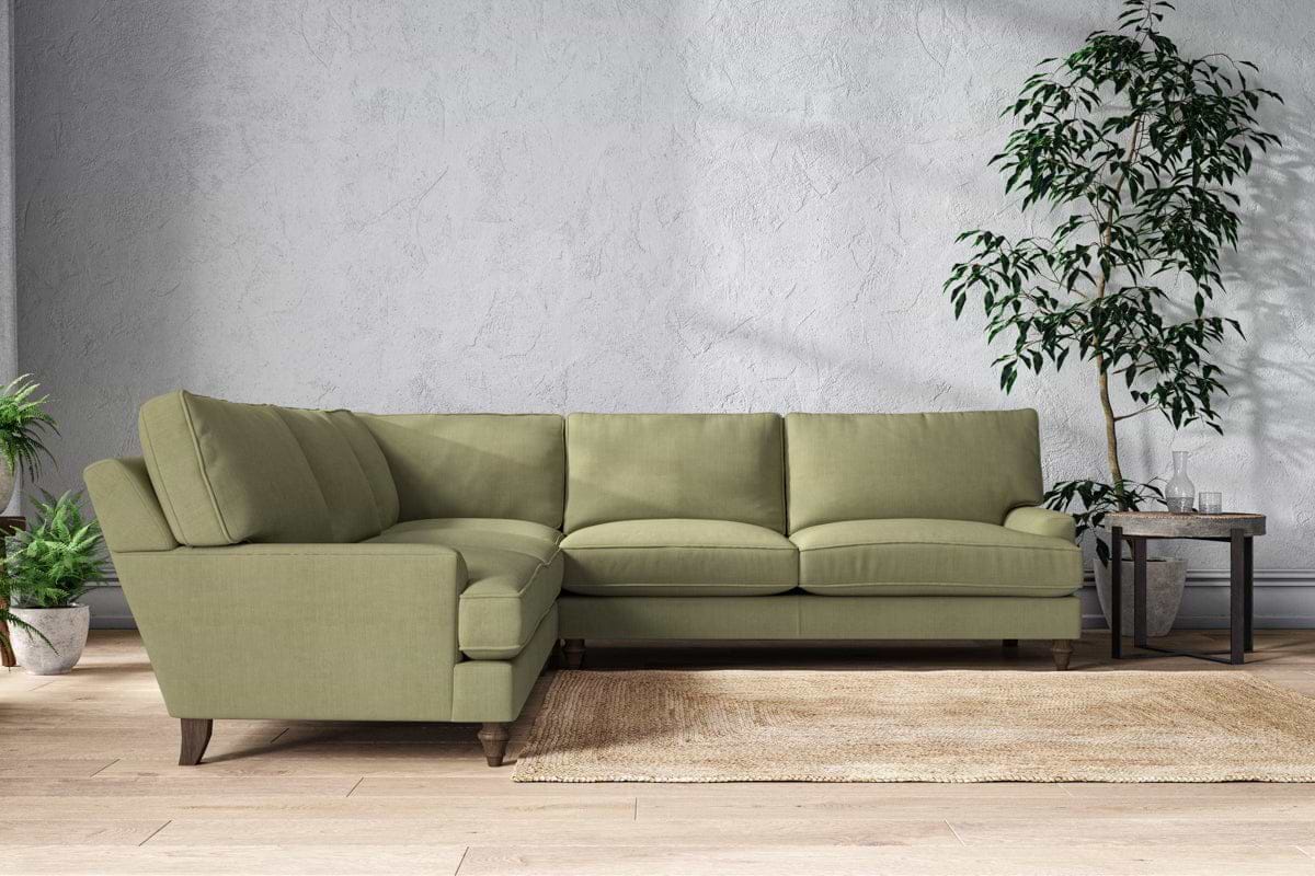 Marri Grand Corner Sofa - Brera Linen Sage-MAKE TO ORDER-Nkuku