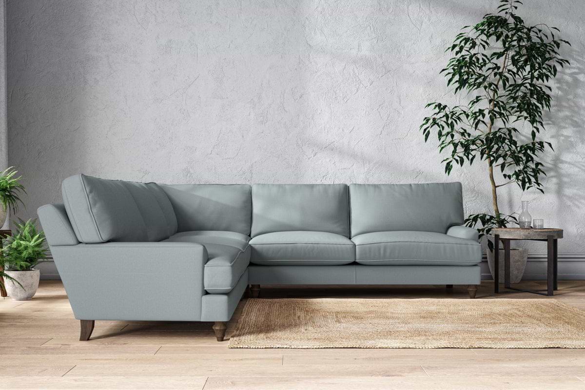 Marri Grand Corner Sofa - Recycled Cotton Horizon-MAKE TO ORDER-Nkuku