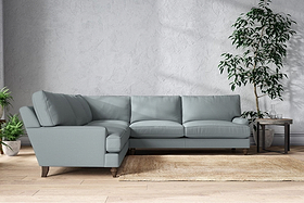 Marri Grand Corner Sofa - Recycled Cotton Horizon-MAKE TO ORDER-Nkuku