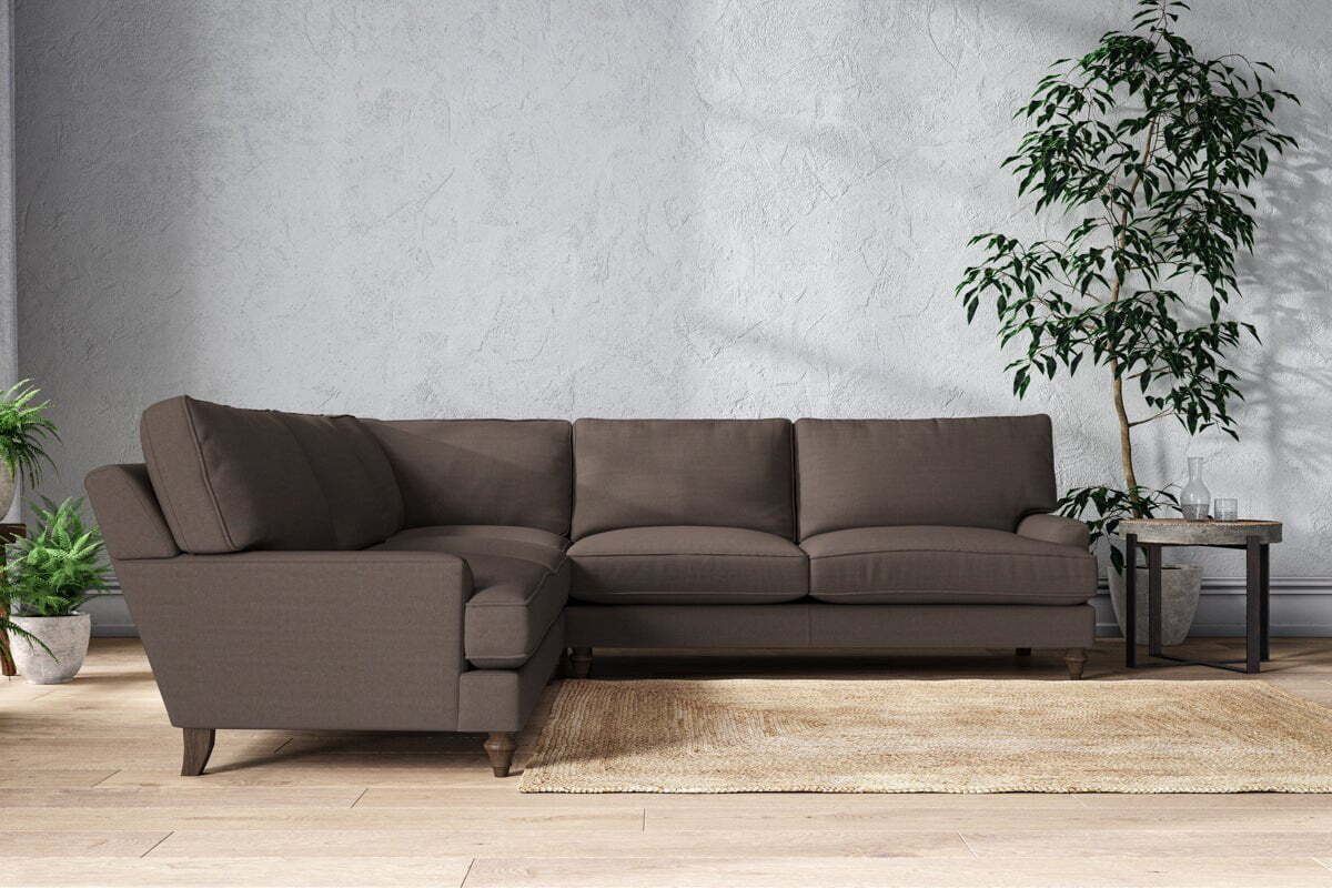 Marri Grand Corner Sofa - Recycled Cotton Mocha-MAKE TO ORDER-Nkuku