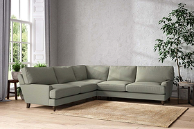 Marri Grand Corner Sofa - Recycled Cotton Seaspray-MAKE TO ORDER-Nkuku