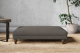 Marri Grand Footstool - Brera Linen Granite