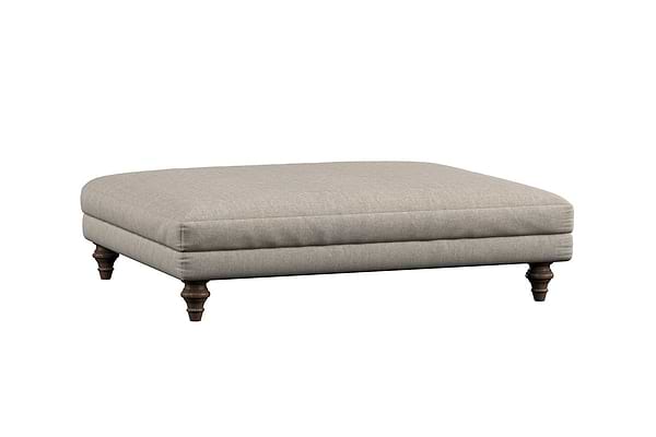 Marri Grand Footstool - Brera Linen Jade
