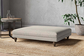 Marri Grand Footstool - Brera Linen Natural