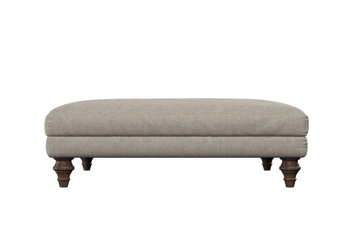 Marri Grand Footstool - Brera Linen Pebble