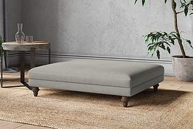 Marri Grand Footstool - Brera Linen Smoke