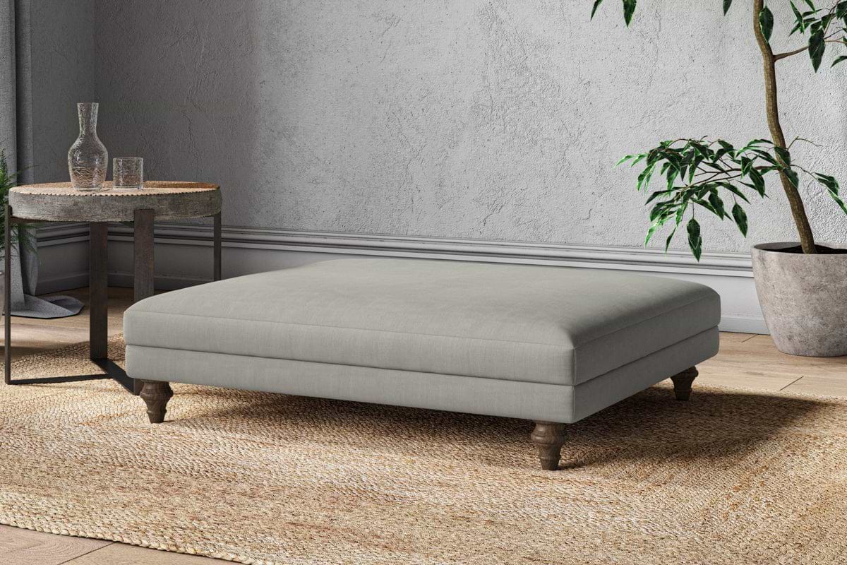 Marri Grand Footstool - Brera Linen Smoke