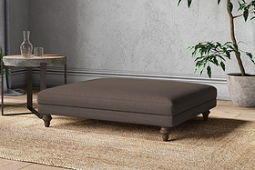 Marri Grand Footstool - Recycled Cotton Mocha