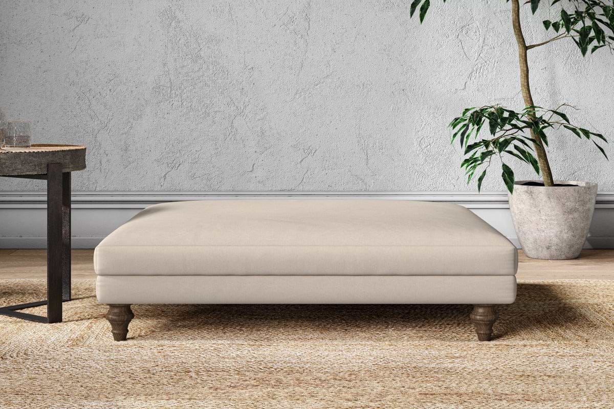 Marri Grand Footstool - Recycled Cotton Natural